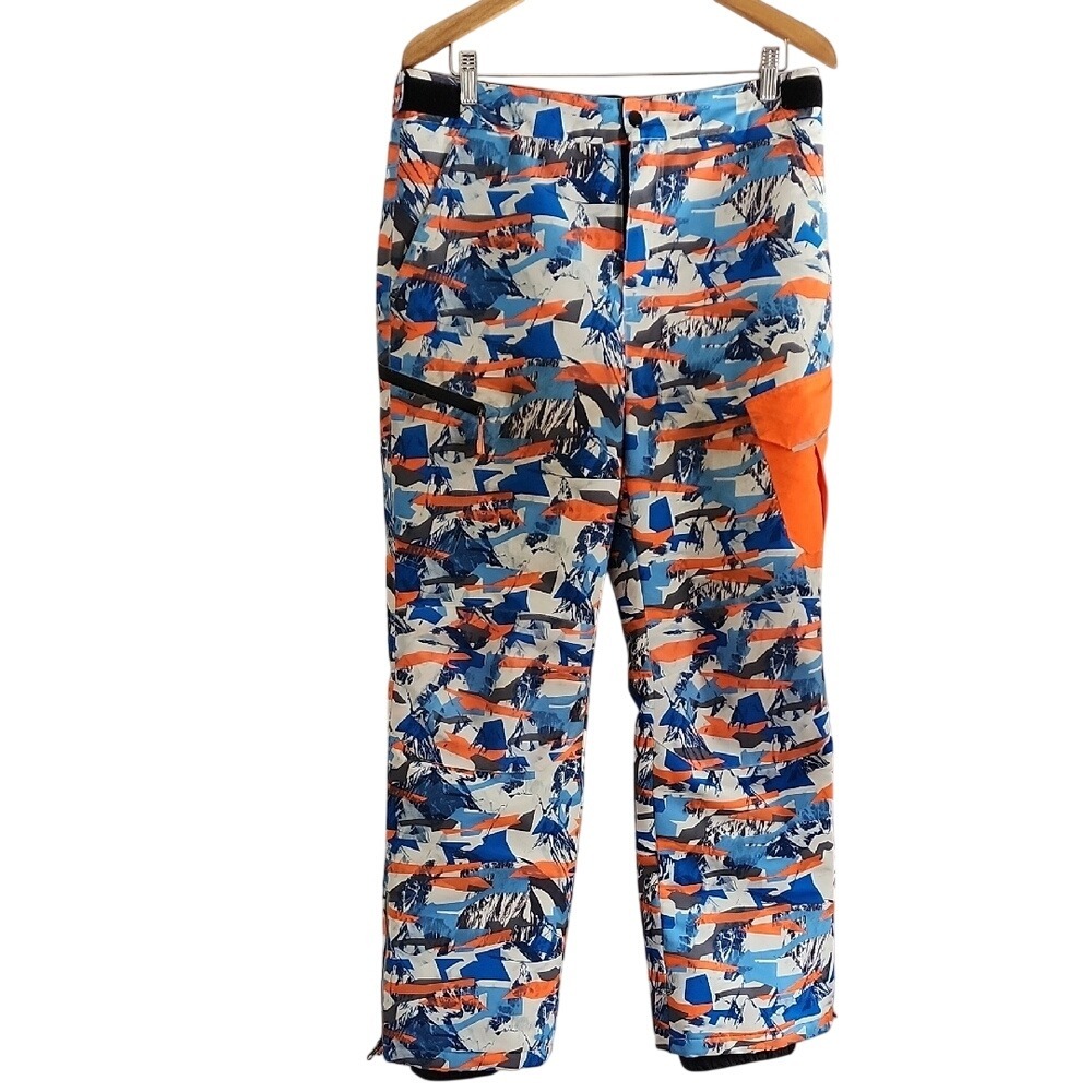 Swiss Tech Boys Blue and Orange Cargo Pants Size 18‎ with Camouflage Design S